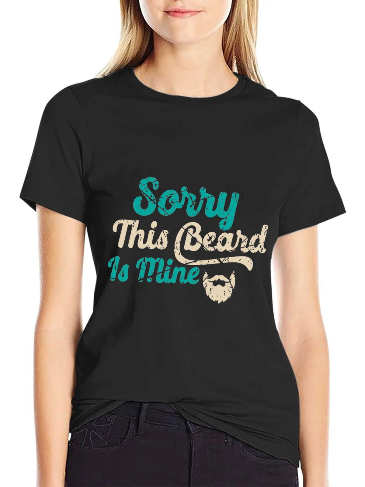 Sorry This Beard Is Mine Graphic Tee product image 2