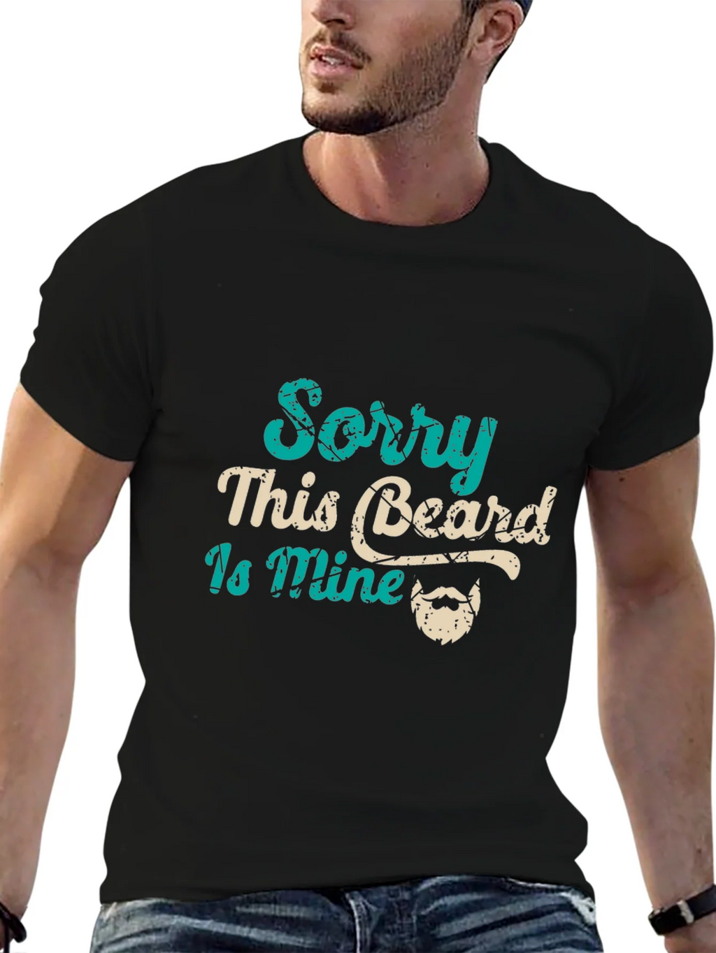 Sorry This Beard Is Mine Graphic Tee product image 6