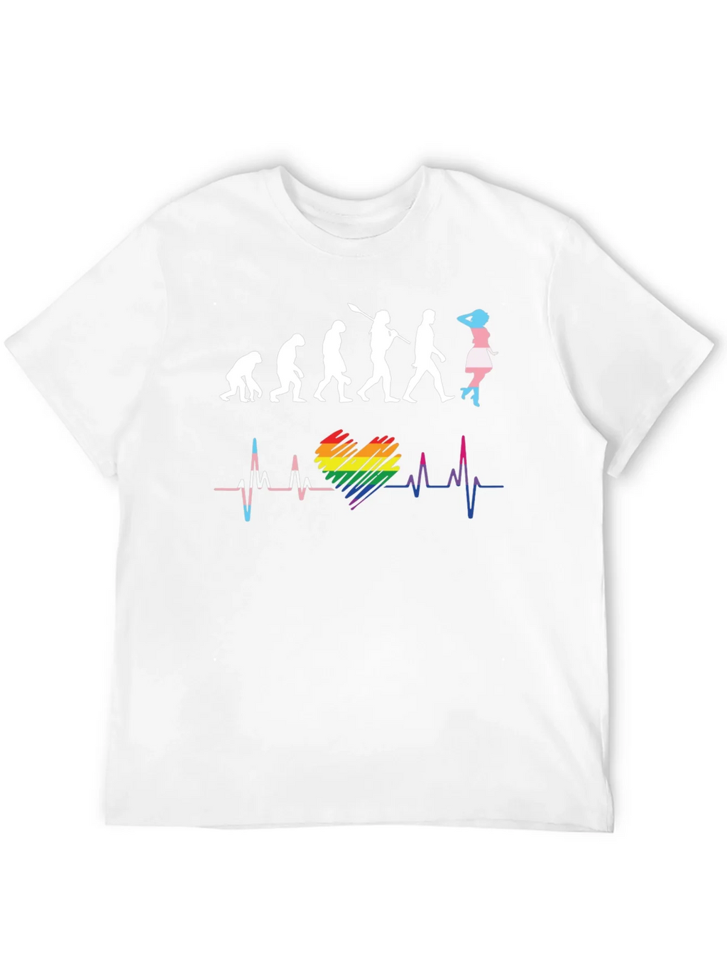 LGBTQ+ Evolution Heartbeat Graphic T-Shirt product image 11
