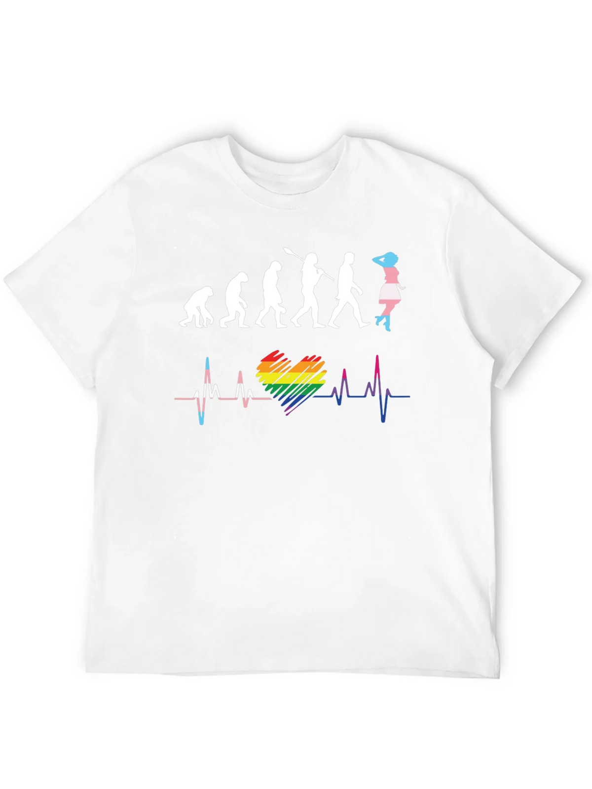 LGBTQ+ Evolution Heartbeat Graphic T-Shirt product image 11