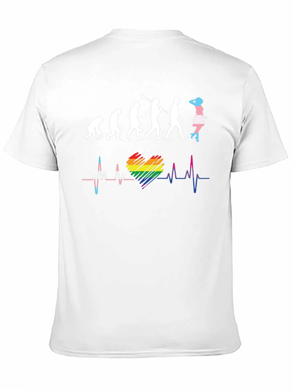 LGBTQ+ Evolution Heartbeat Graphic T-Shirt product image 10