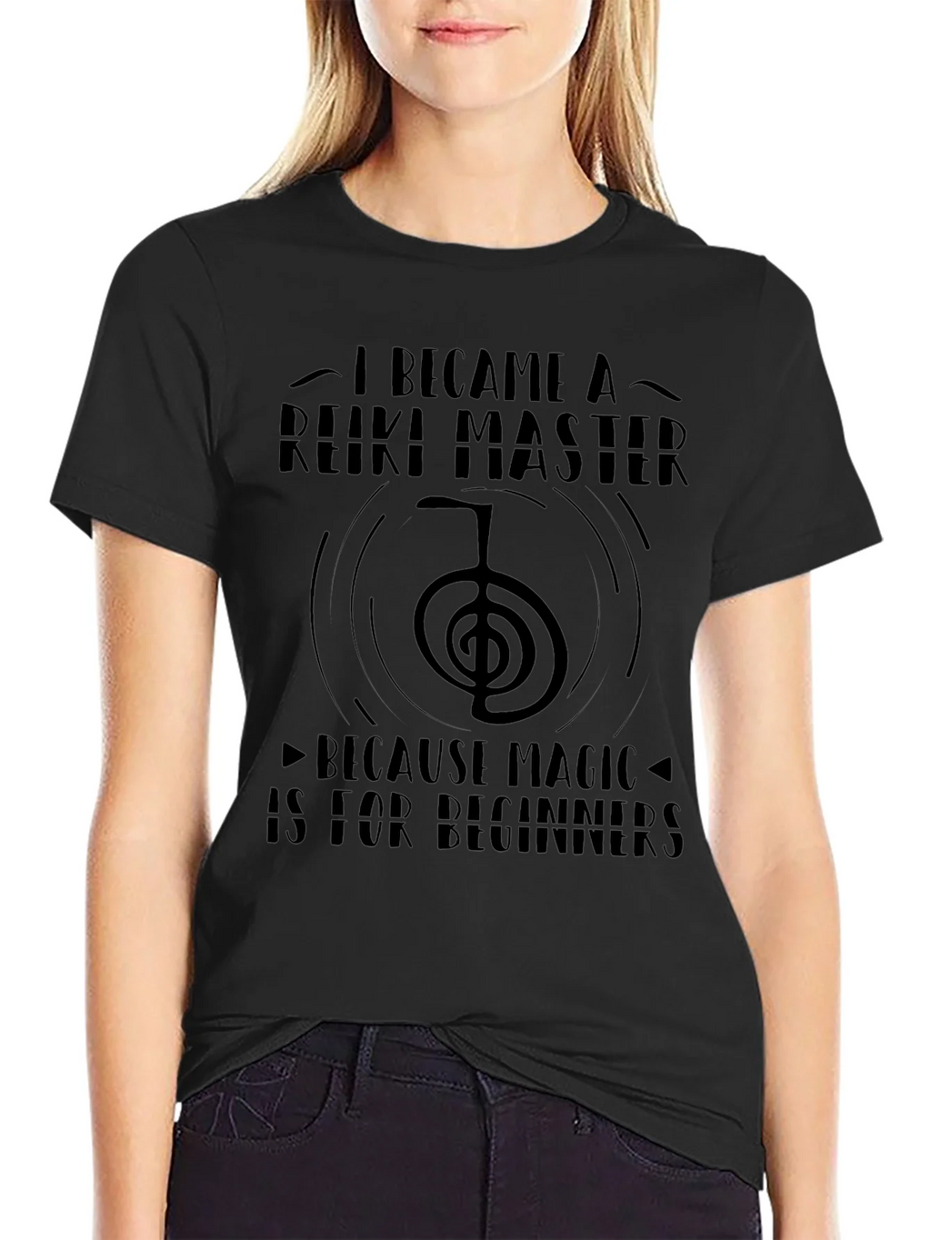 Reiki Master Black T-Shirt - Magic is for Beginners product image 2
