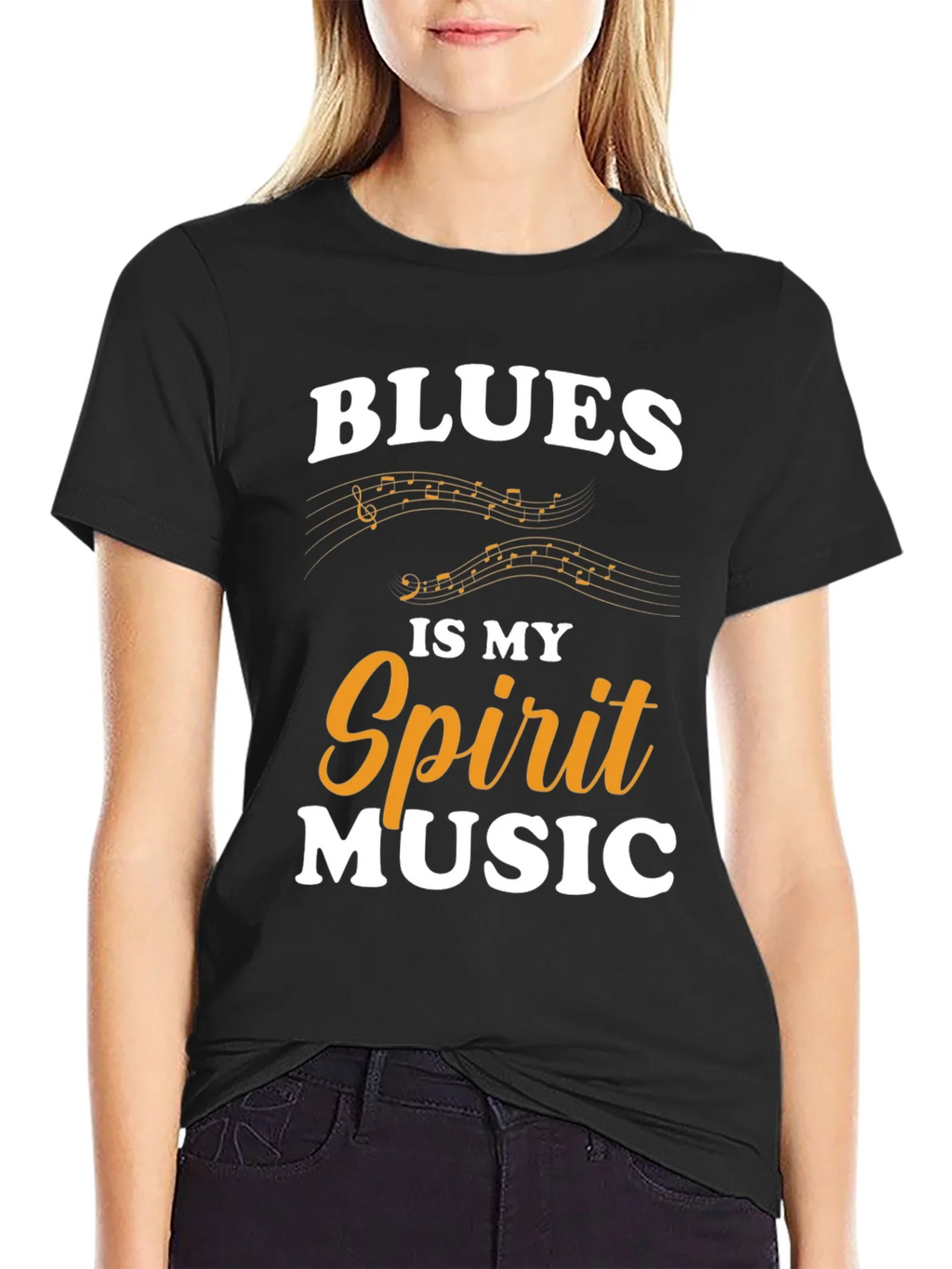 Blues Is My Spirit Music Graphic T-Shirt product image 2
