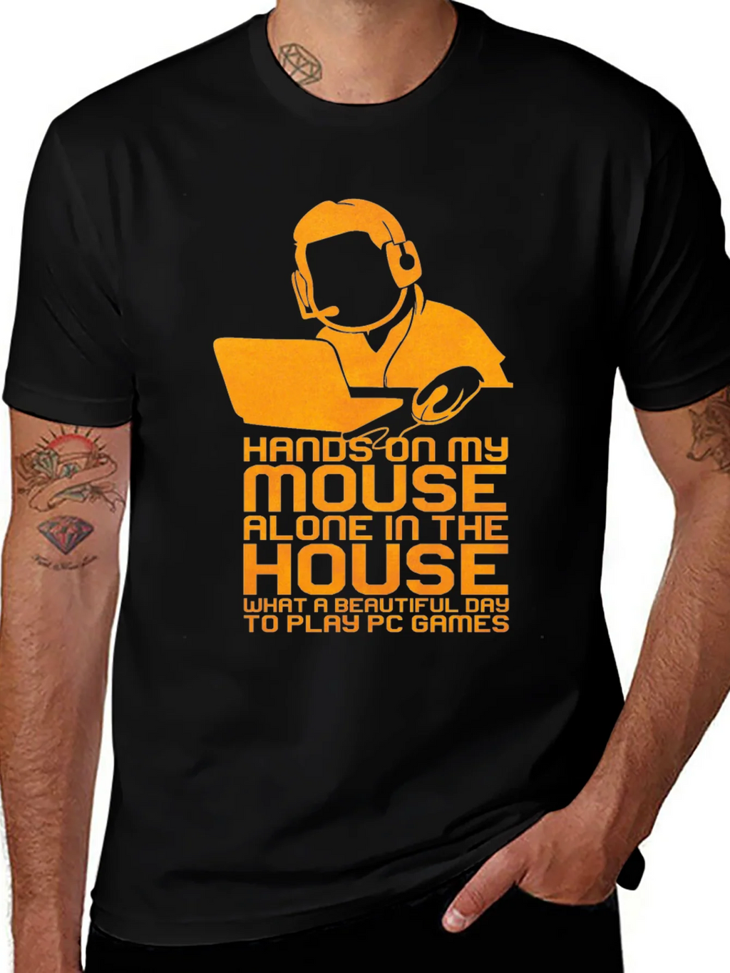 Gamer Graphic Tee - Hands on My Mouse product image 1