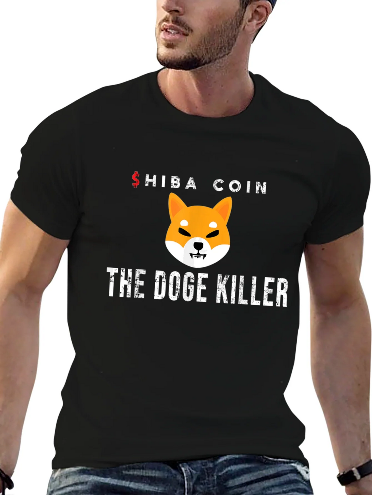 Shiba Coin The Doge Killer Black T-Shirt product image 5