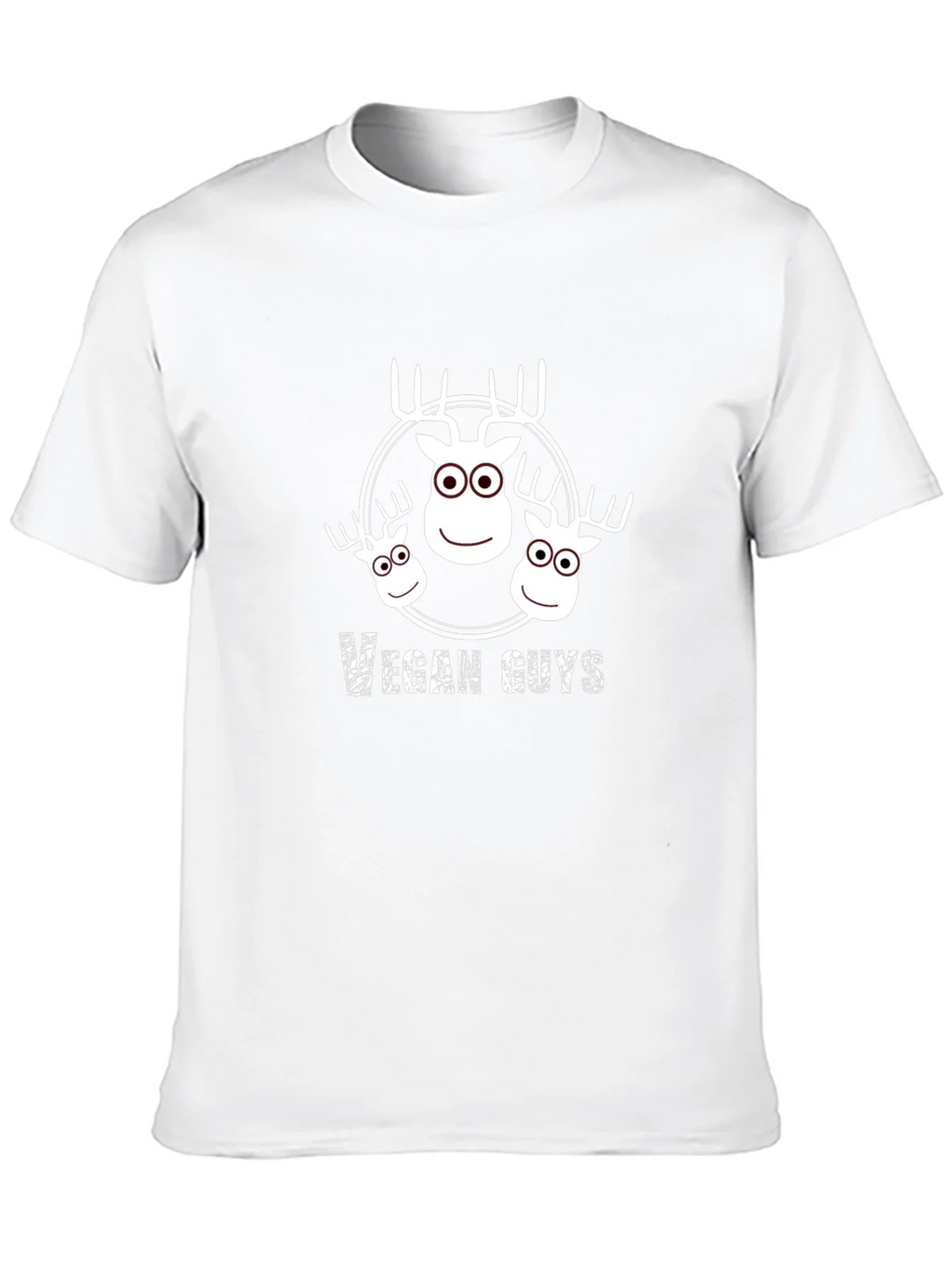 Vegan Guys T-Shirt - Cute Moose Design product image 9