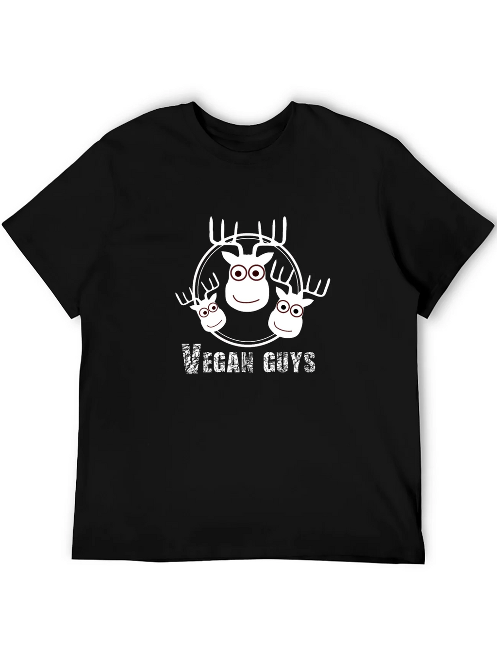 Vegan Guys T-Shirt - Cute Moose Design product image 5