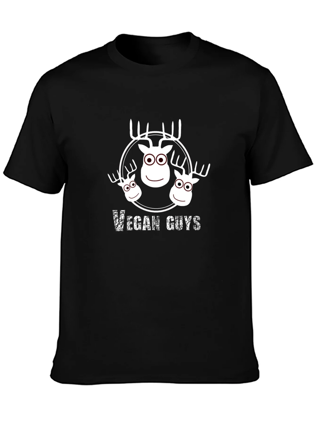 Vegan Guys T-Shirt - Cute Moose Design product image 3