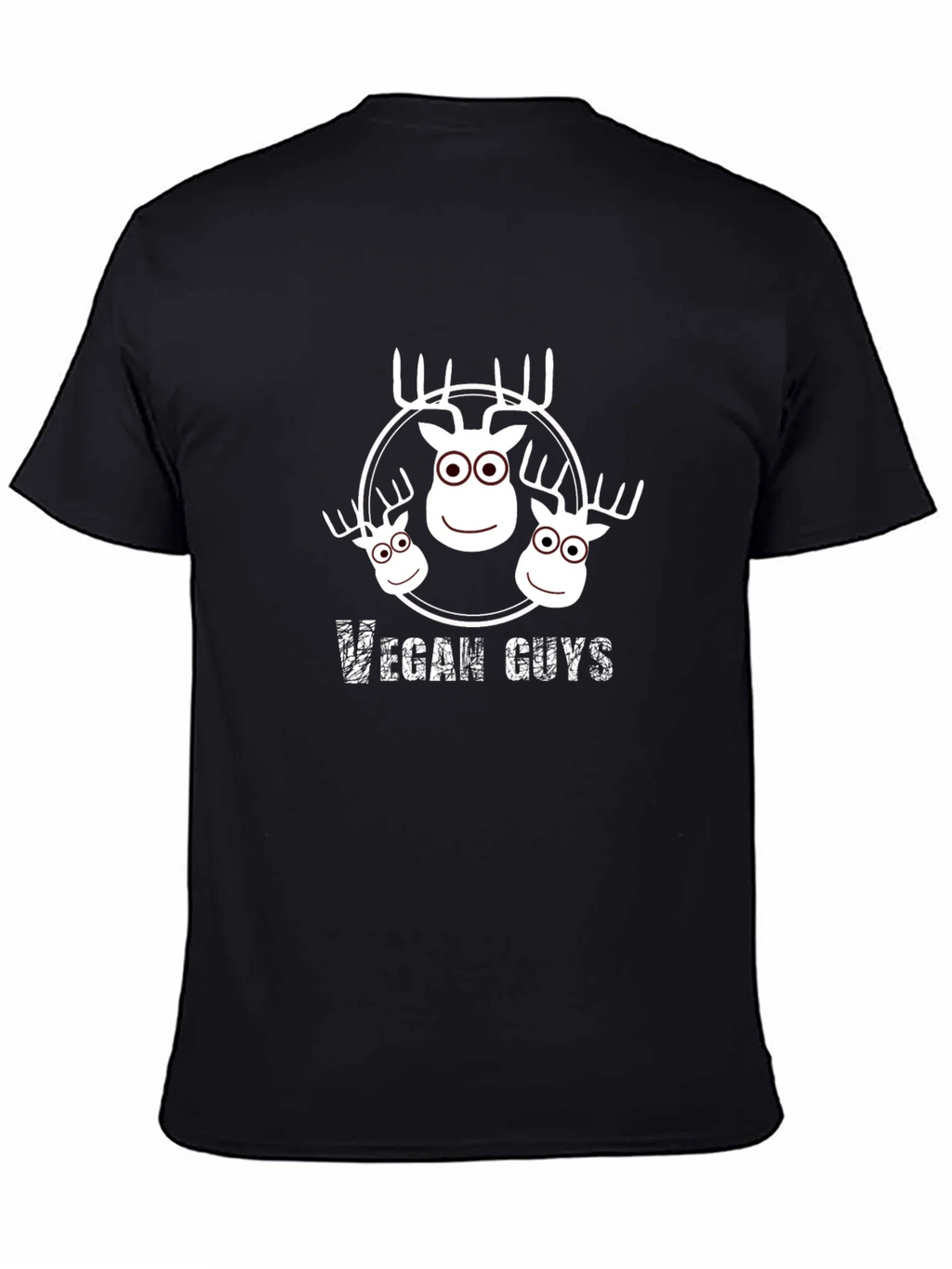 Vegan Guys T-Shirt - Cute Moose Design product image 4