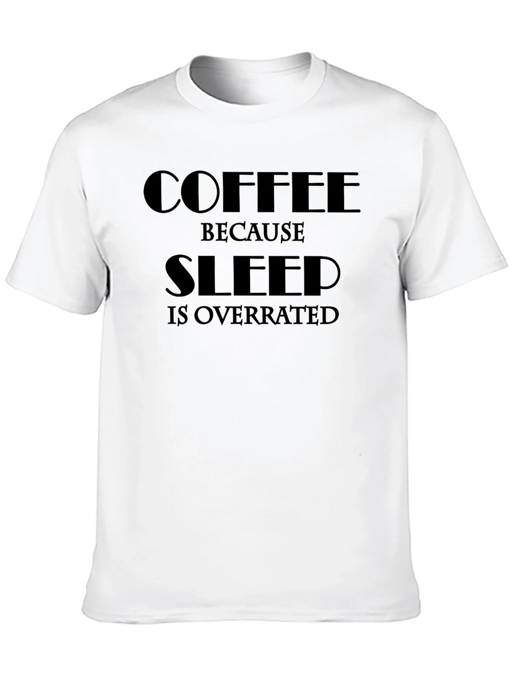 Coffee Sleep Overrated Black Graphic Tee product image 9
