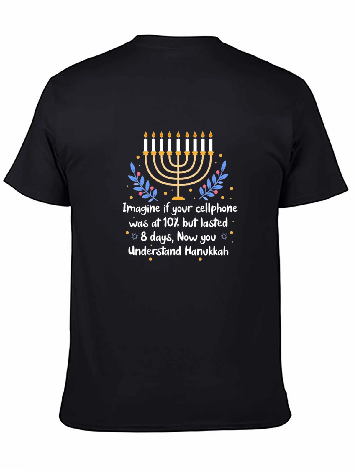 Hanukkah Cellphone Humor T-Shirt product image 4