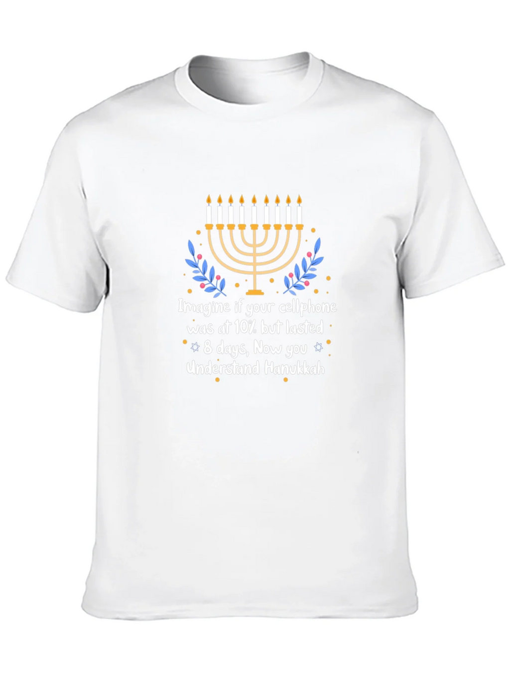 Hanukkah Cellphone Humor T-Shirt product image 9