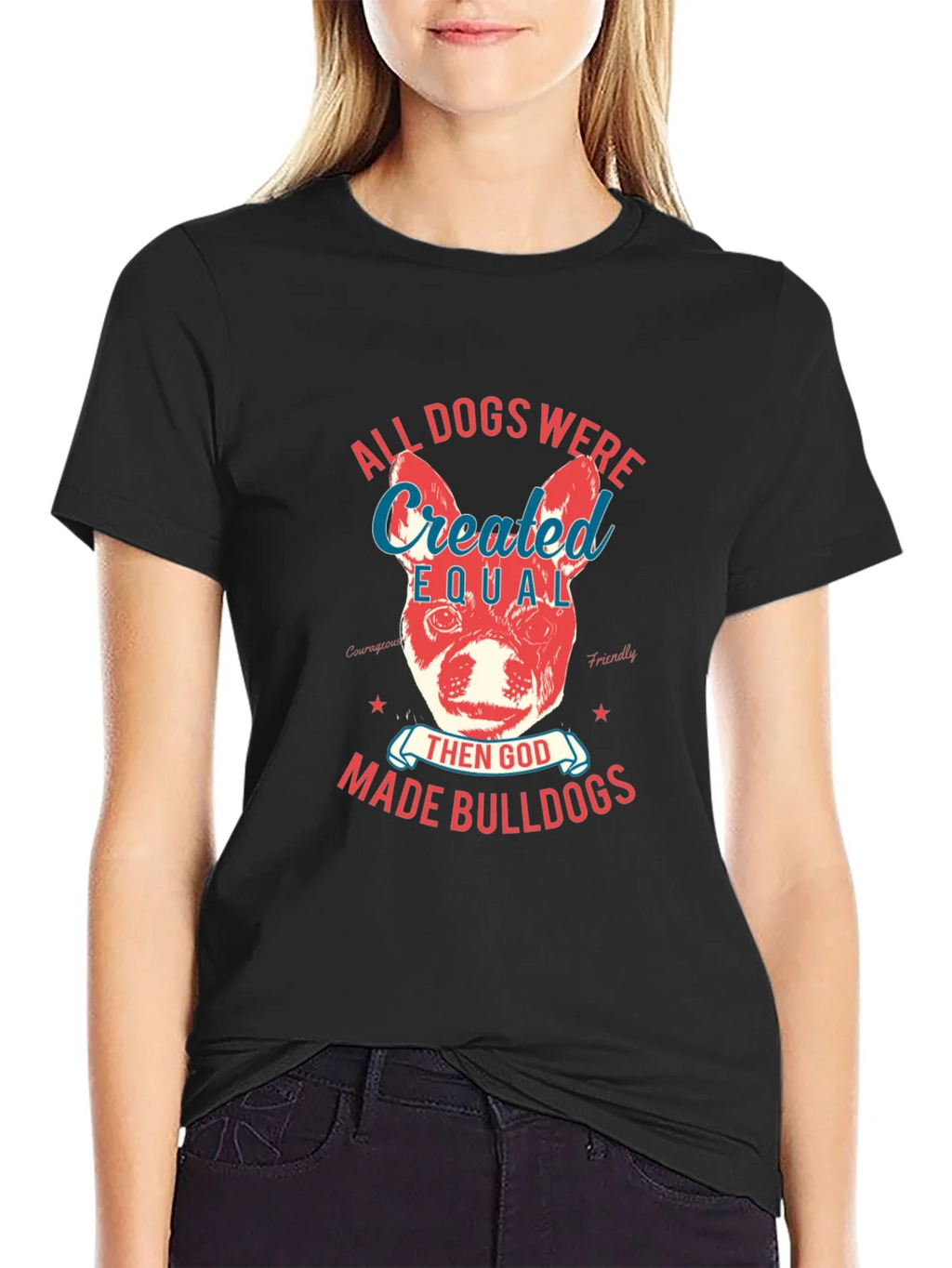 Bulldog T-Shirt: All Dogs Were Created Equal product image 2