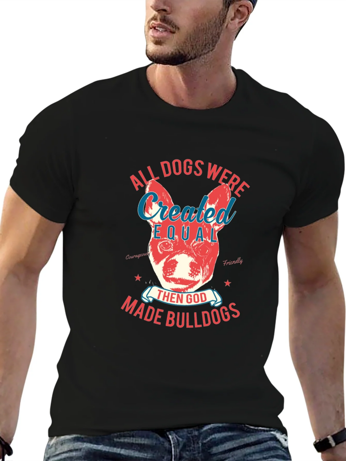 Bulldog T-Shirt: All Dogs Were Created Equal product image 6