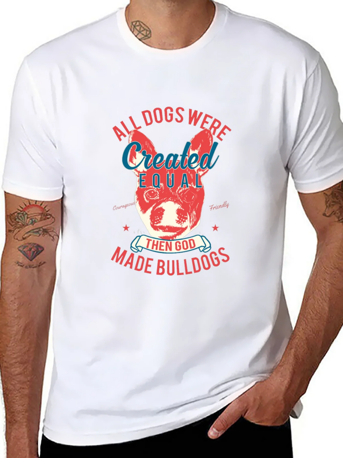Bulldog T-Shirt: All Dogs Were Created Equal product image 7