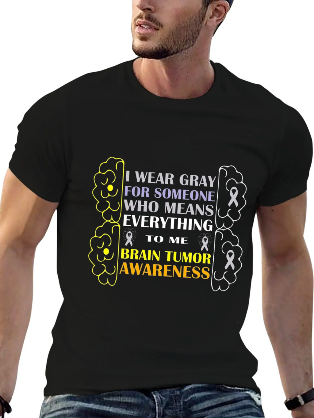 Brain Tumor Awareness Graphic Tee product image 2