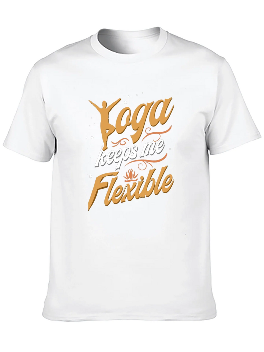 Yoga Keeps Me Flexible Mens Black T-Shirt product image 9