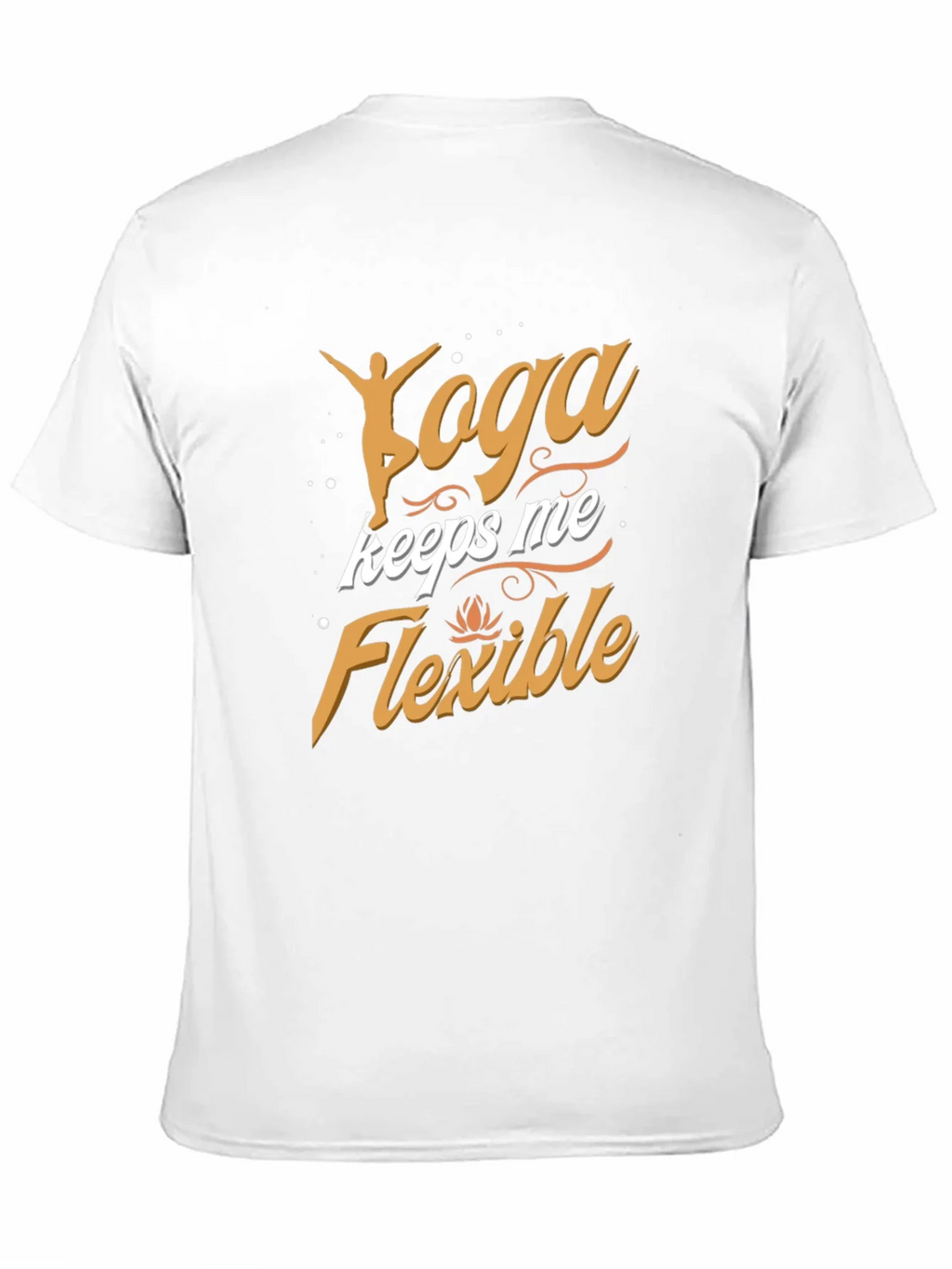 Yoga Keeps Me Flexible Mens Black T-Shirt product image 10