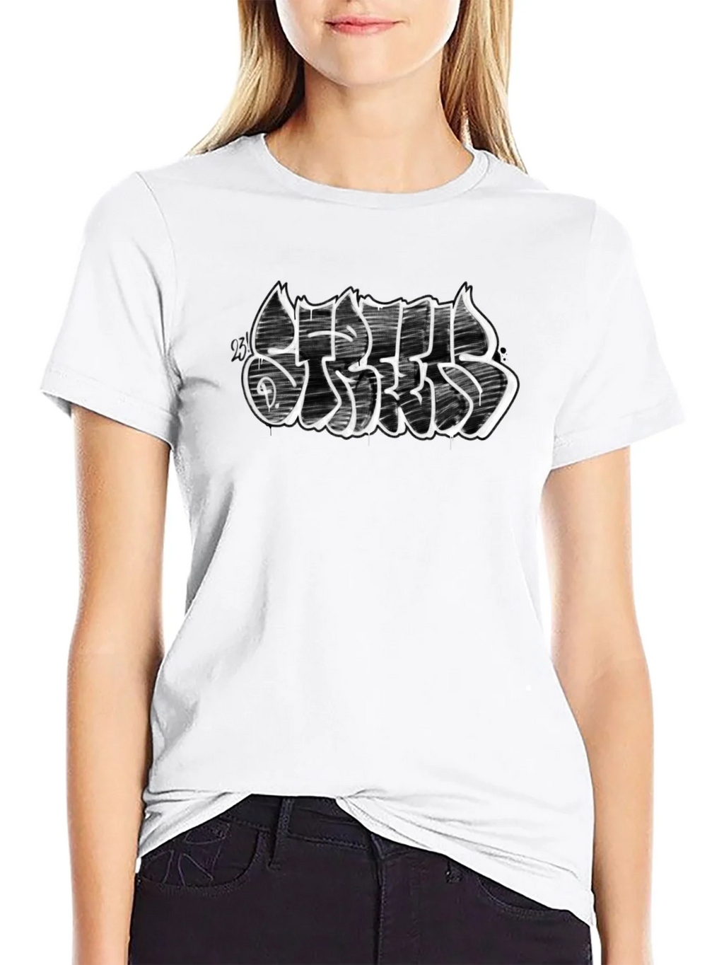 Graffiti Script Black T-Shirt - Street Style product image 8
