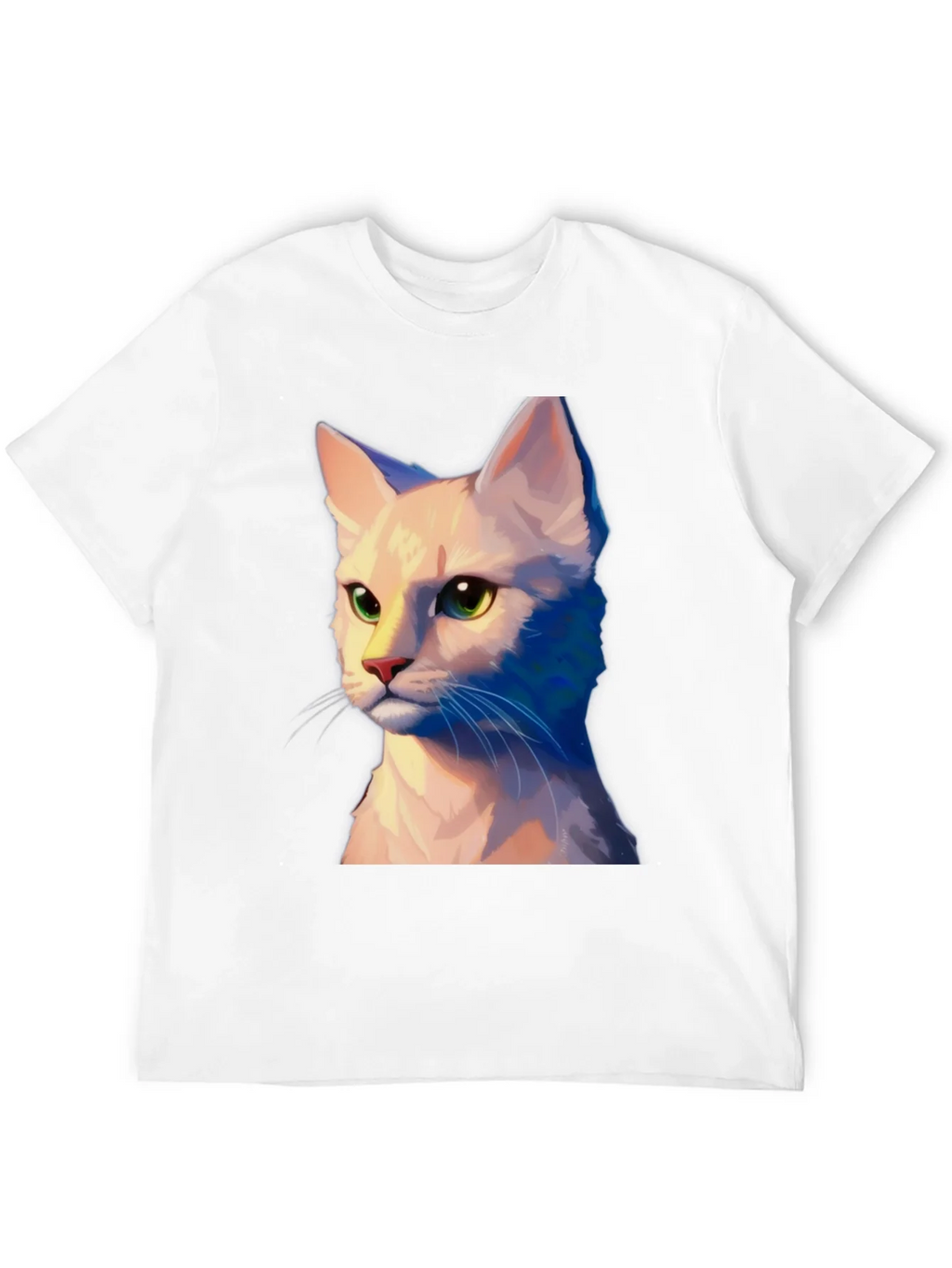 Cat Portrait Graphic Tee - Unisex Soft Black T-Shirt product image 8