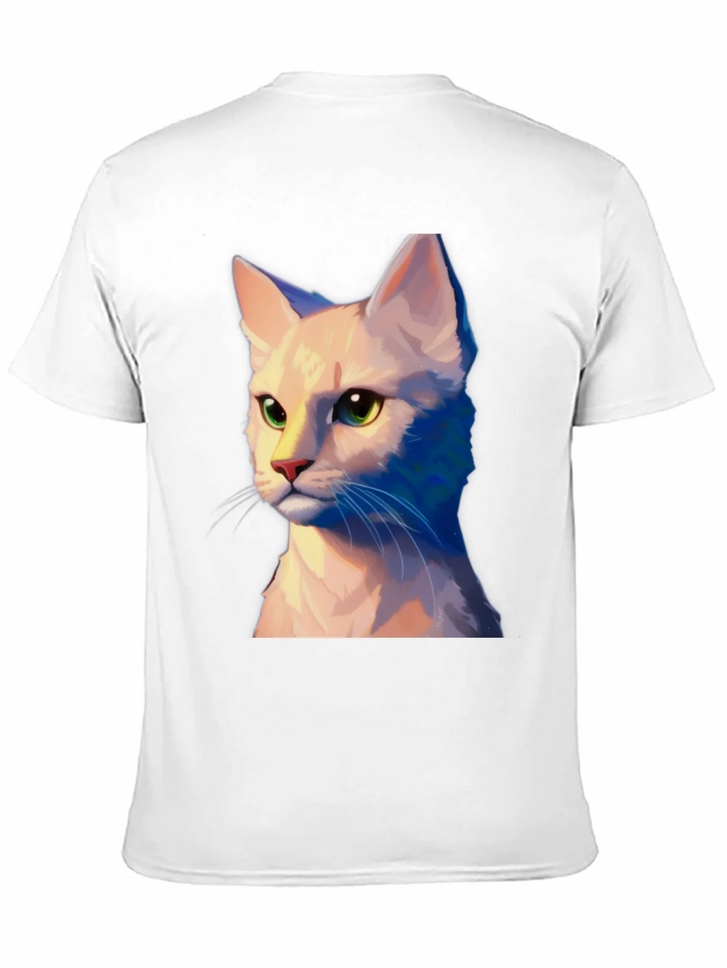 Cat Portrait Graphic Tee - Unisex Soft Black T-Shirt product image 7