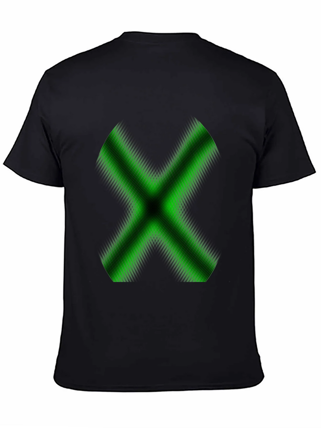 Green X Graphic Black T-Shirt - Gamer Style product image 4