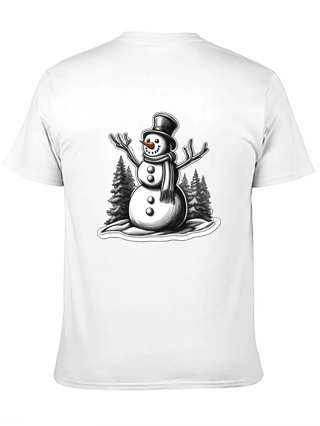 Snowman Graphic Tee - Holiday Winter Shirt product image 10