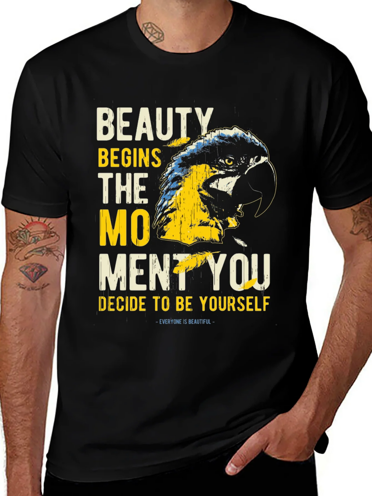 Beauty Parrot Graphic Tee - Be Yourself T-Shirt product image 1