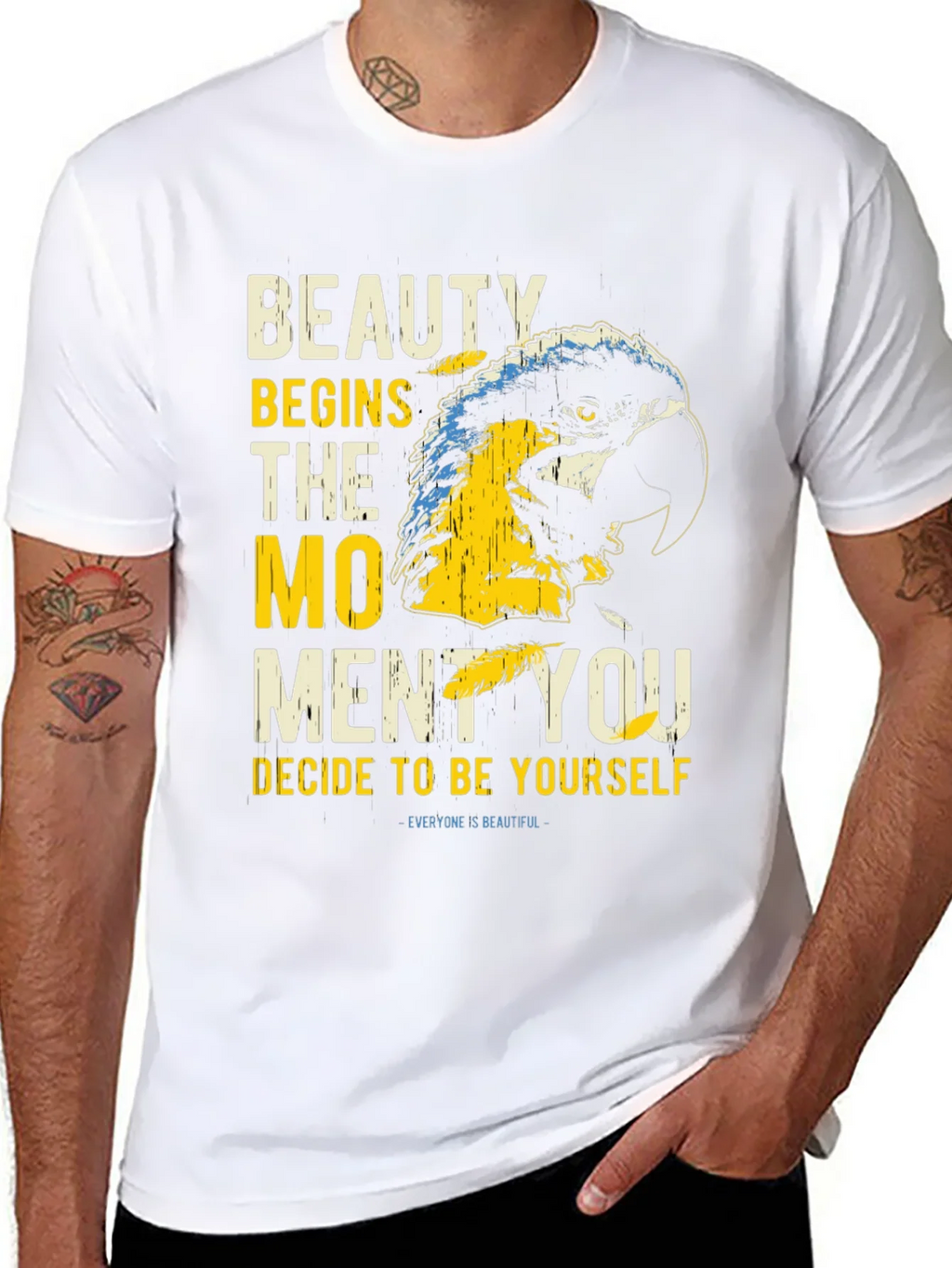 Beauty Parrot Graphic Tee - Be Yourself T-Shirt product image 7