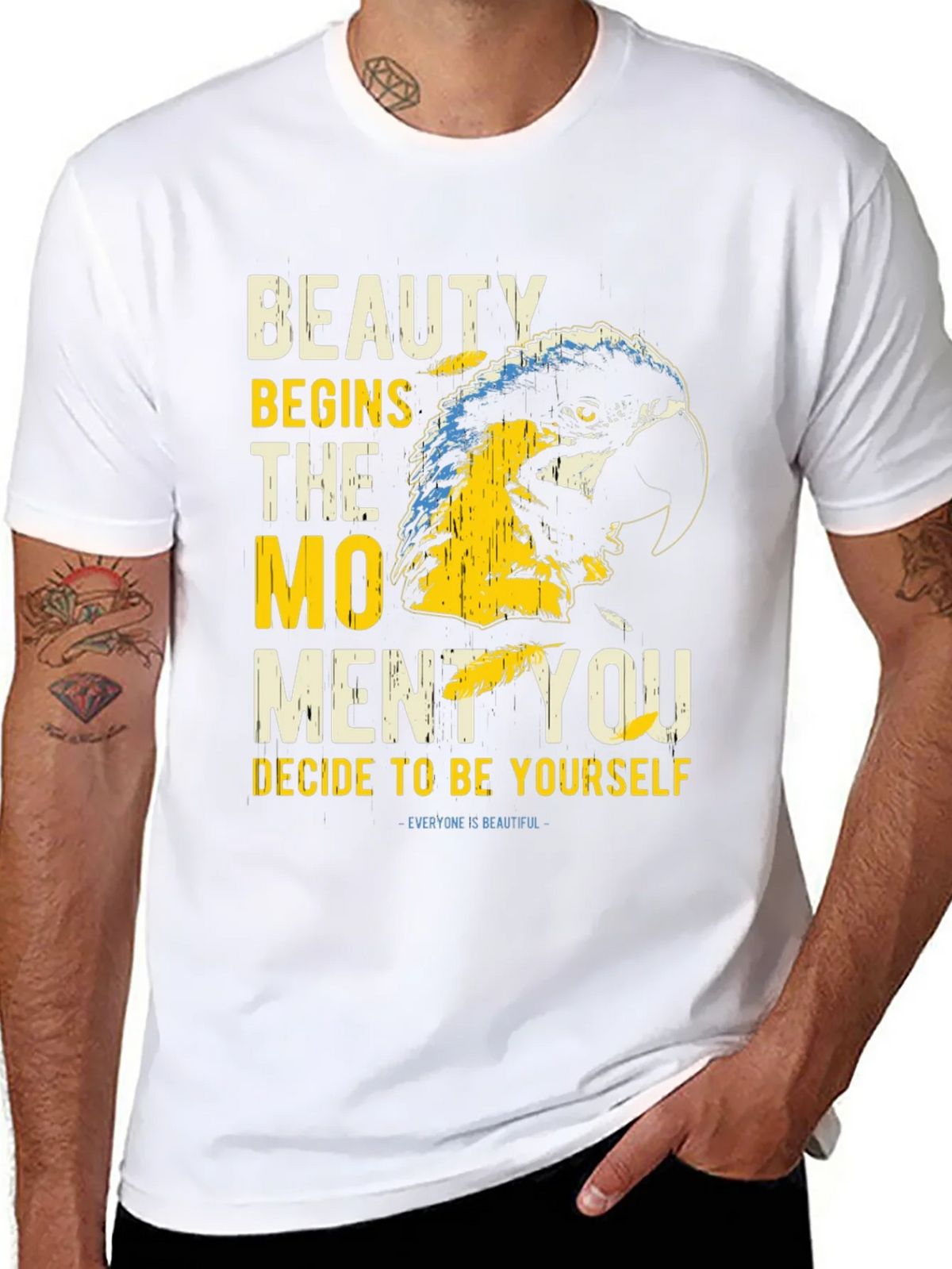 Beauty Parrot Graphic Tee - Be Yourself T-Shirt product image 7