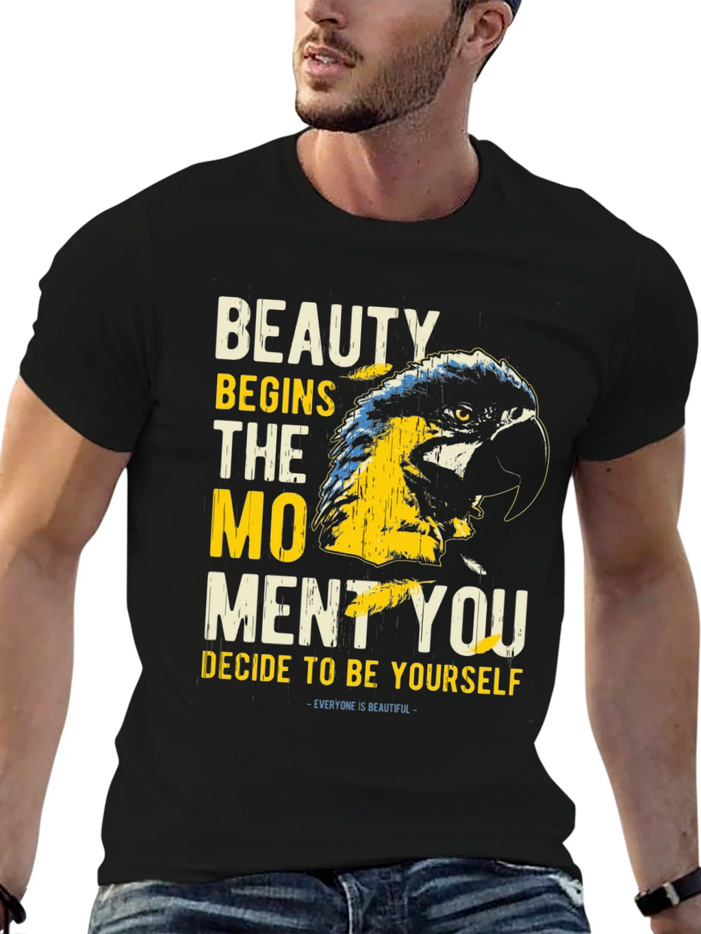 Beauty Parrot Graphic Tee - Be Yourself T-Shirt product image 6