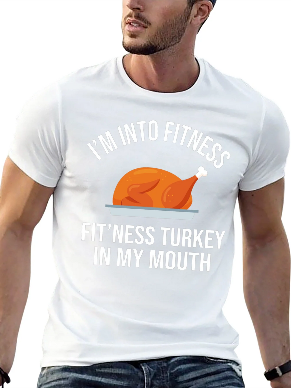 Fitness Turkey T-Shirt: Funny Thanksgiving Workout Tee product image 9