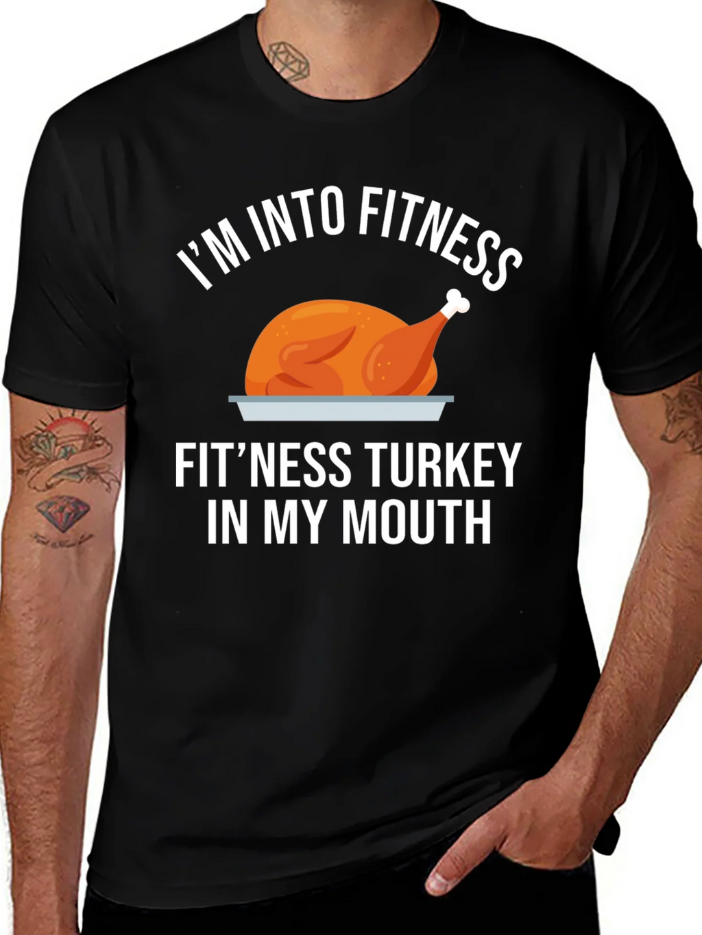 Fitness Turkey T-Shirt: Funny Thanksgiving Workout Tee product image 1