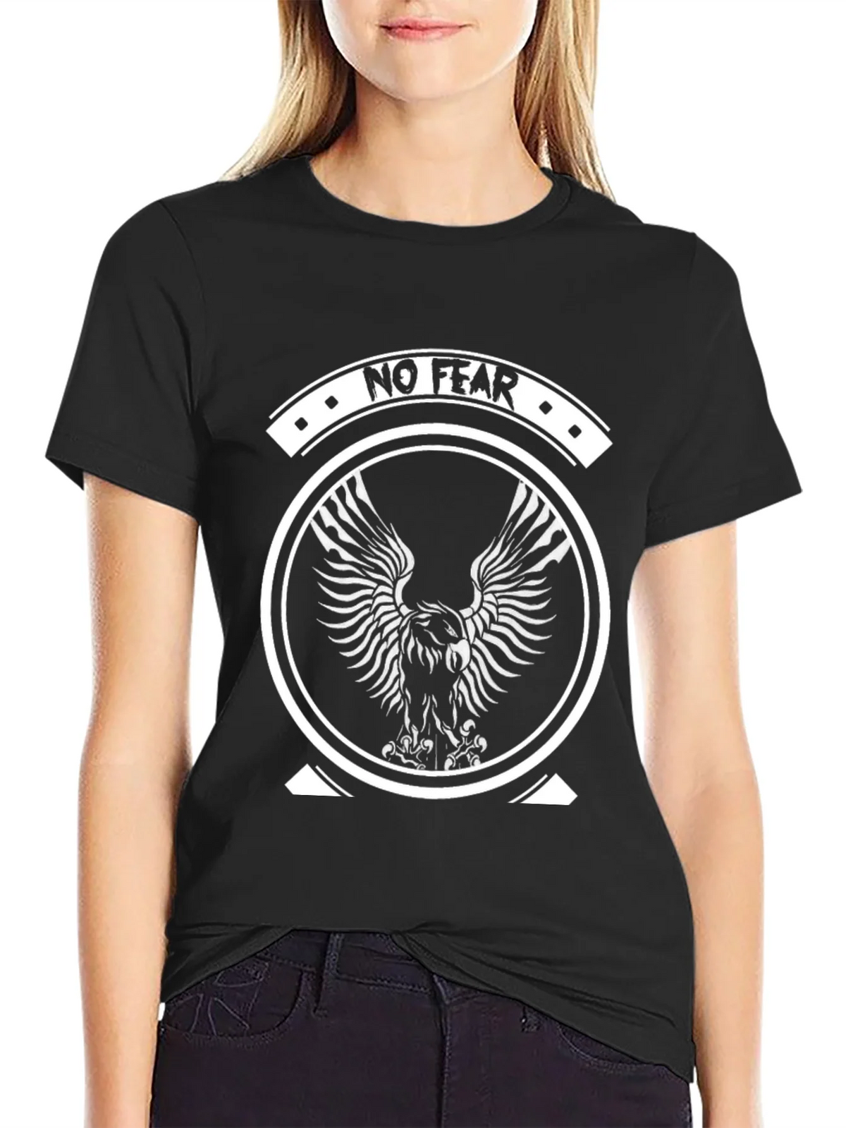 No Fear Eagle Graphic Black T-Shirt product image 2