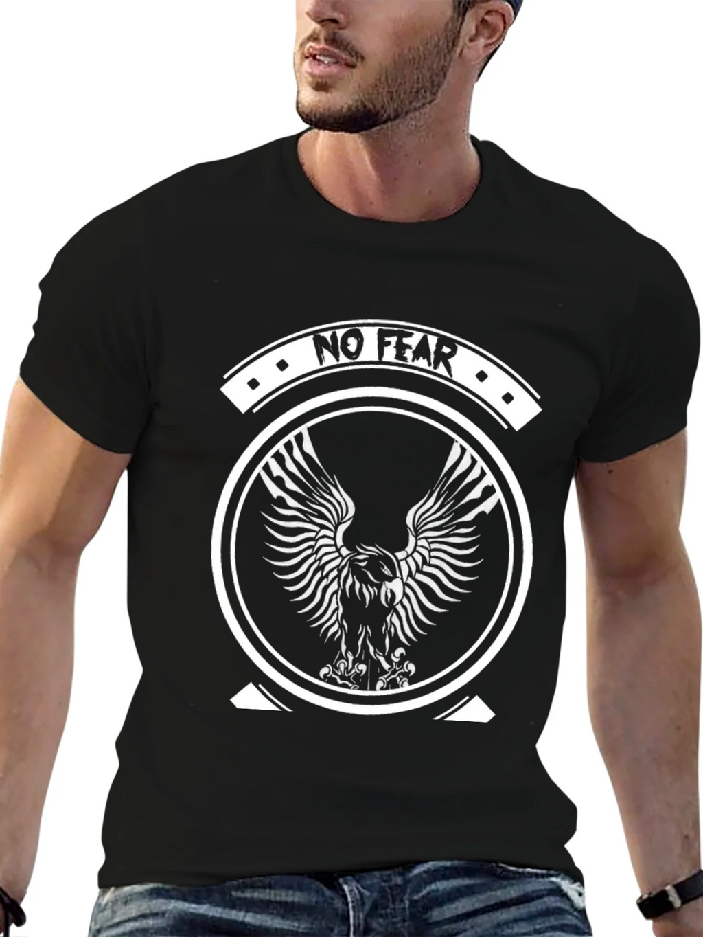 No Fear Eagle Graphic Black T-Shirt product image 6