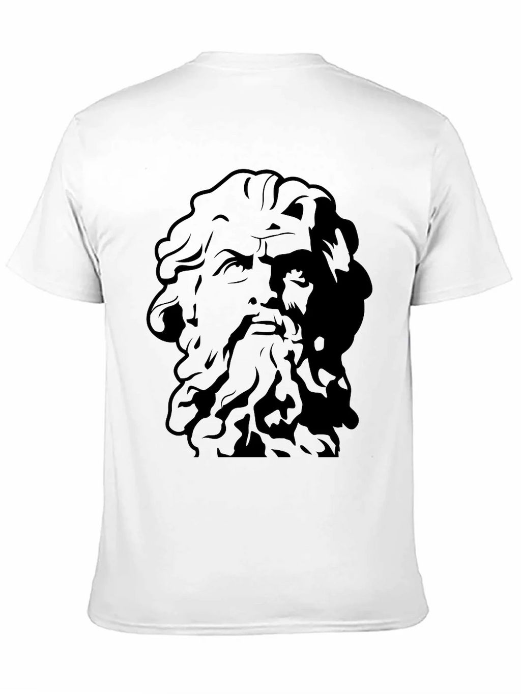 Greek God Graphic Tee - Black Cotton T-Shirt product image 10