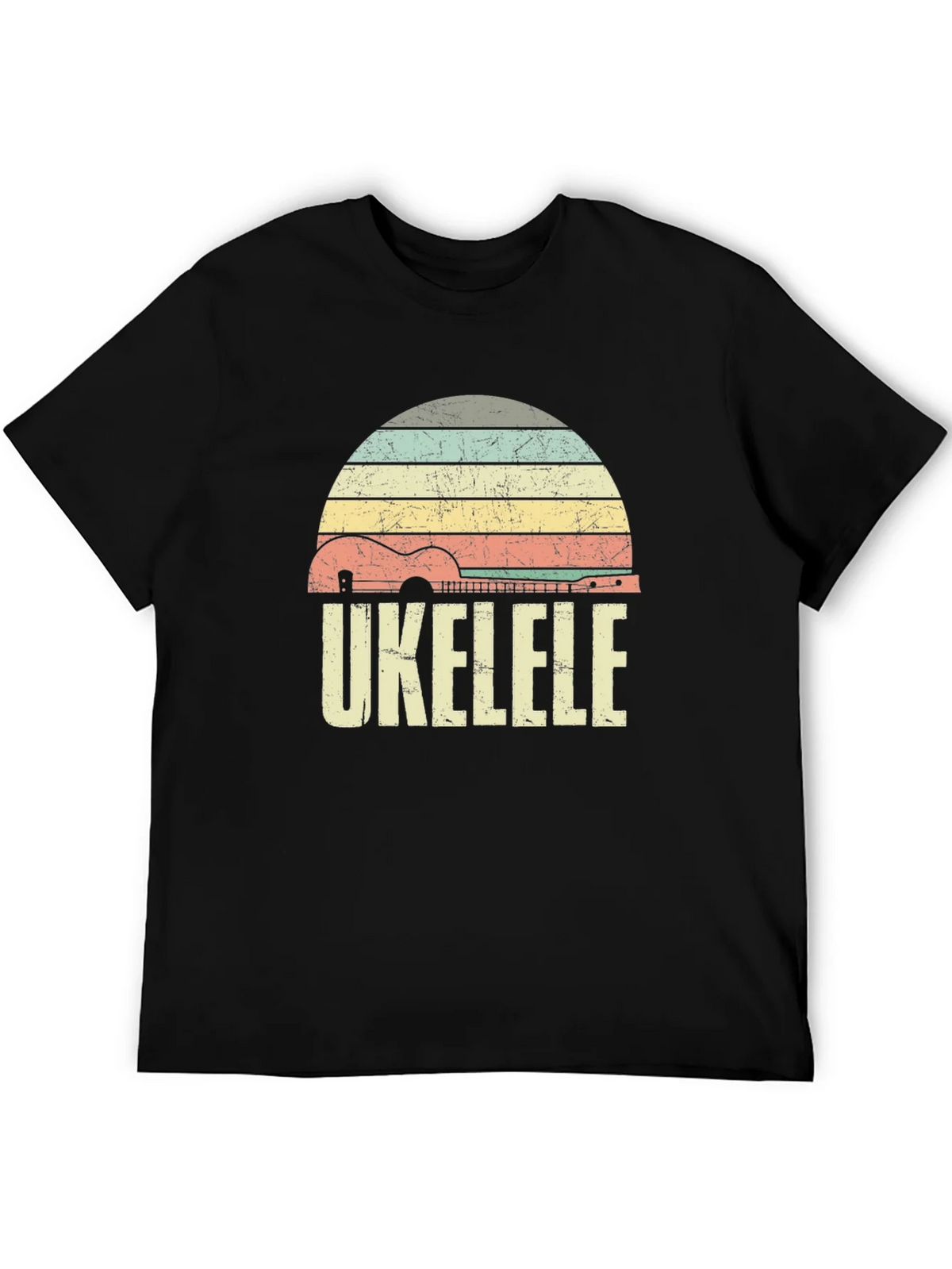 Vintage Ukulele Sunset Graphic Tee product image 5