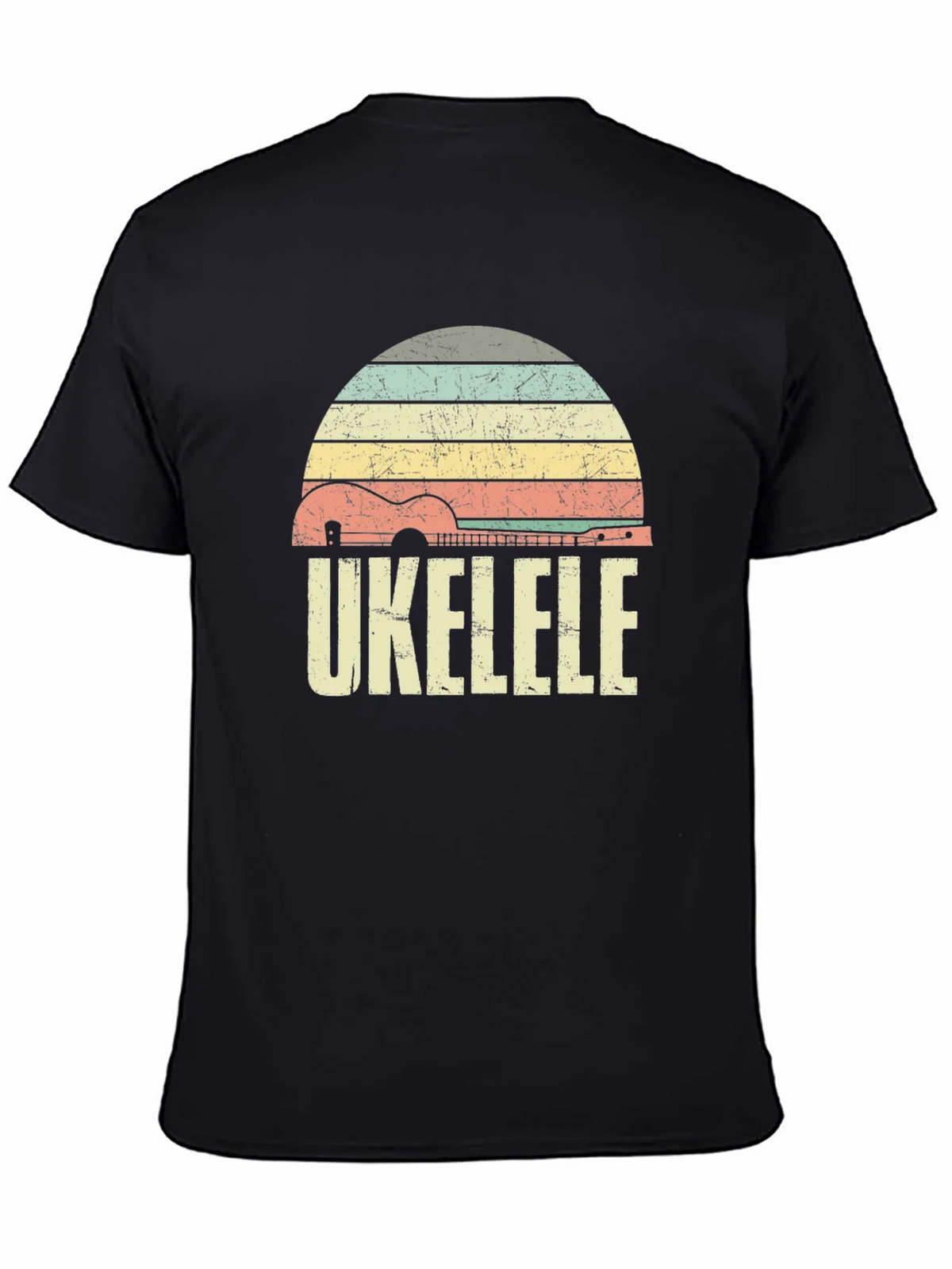 Vintage Ukulele Sunset Graphic Tee product image 4