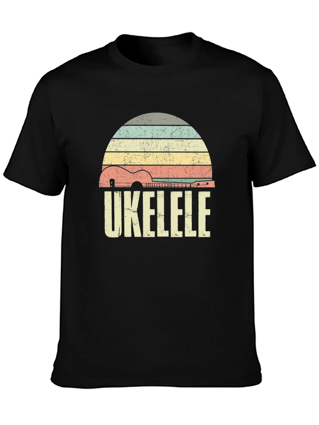 Vintage Ukulele Sunset Graphic Tee product image 3