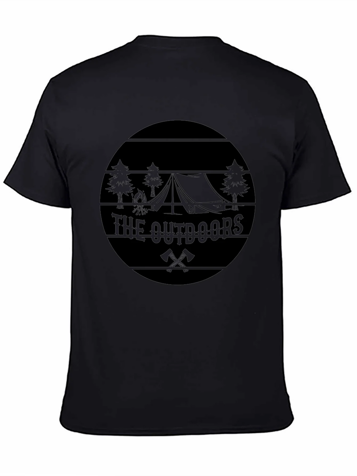 The Outdoors Graphic Black T-Shirt product image 3