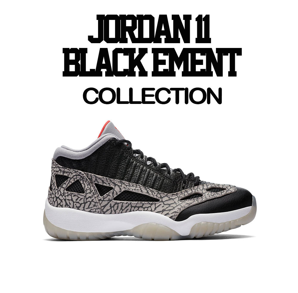 Retro 11 Black Cement Cost Shirt