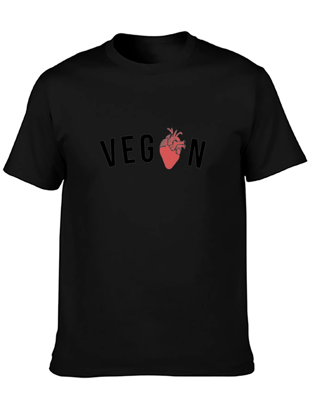 Vegan Heart Graphic Tee - Black product image 2