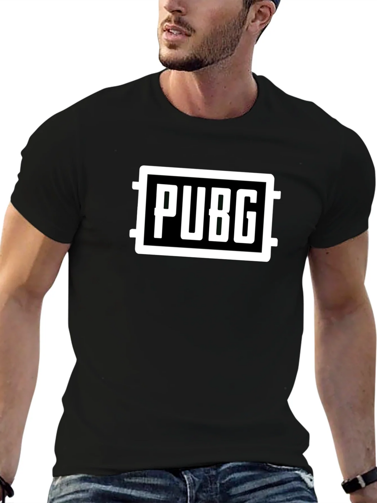 PUBG Logo T-Shirt - Black product image 6