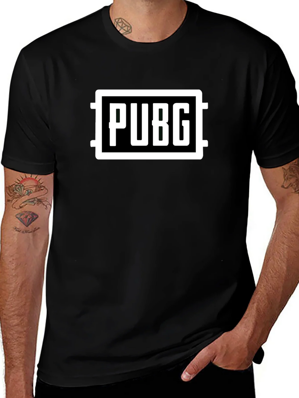 PUBG Logo T-Shirt - Black product image 1