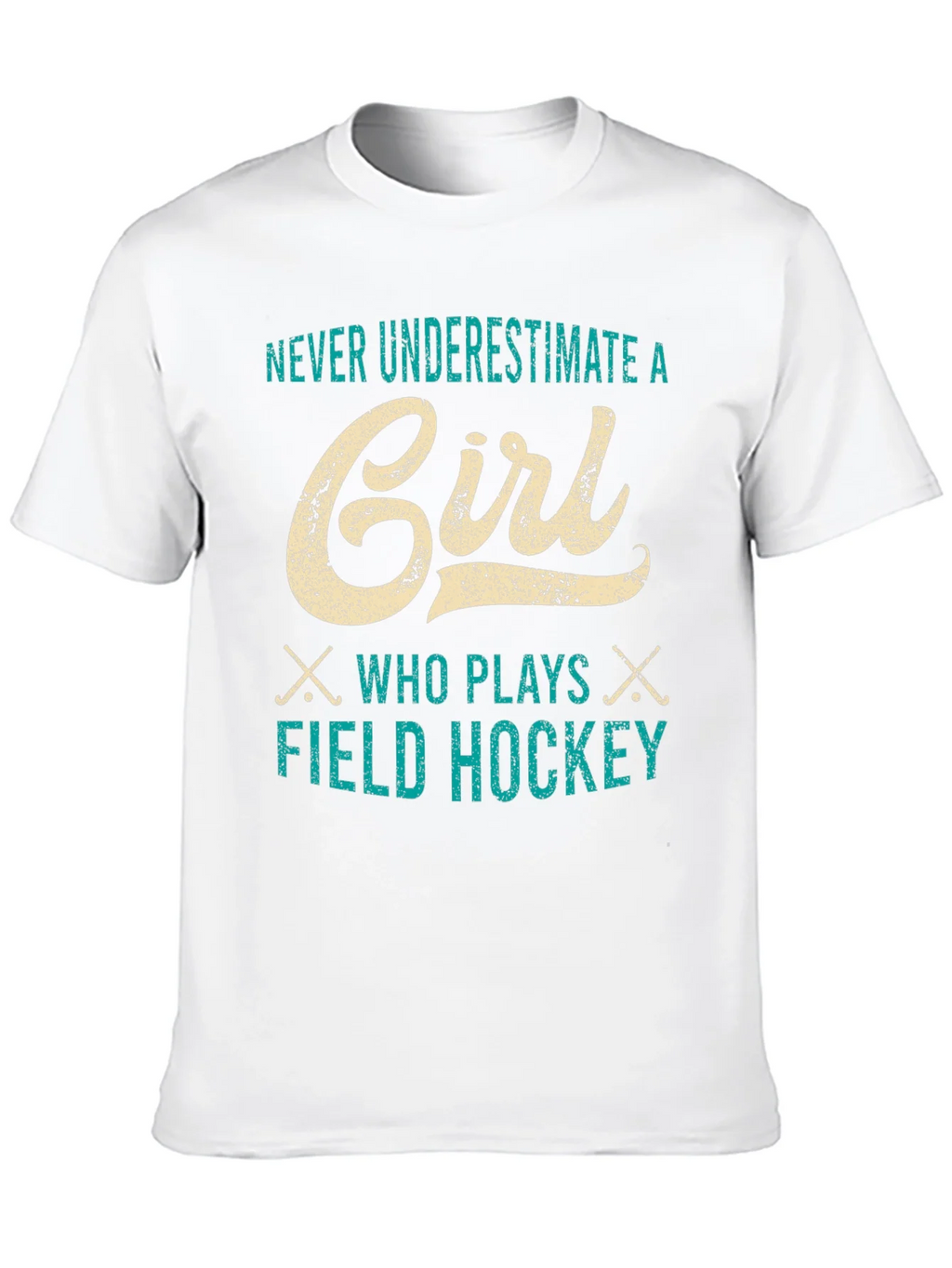 Never Underestimate a Girl Field Hockey T-Shirt product image 9