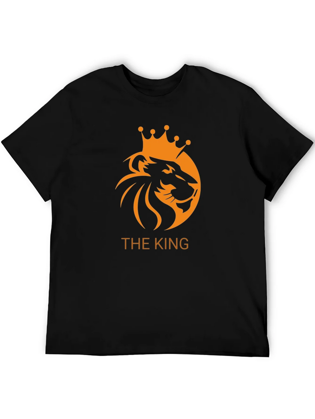 The King Lion Crown Graphic Black T-Shirt product image 4
