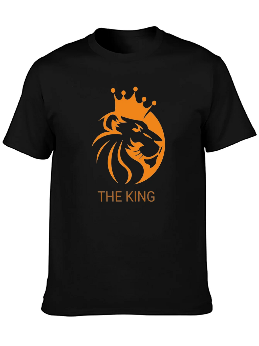 The King Lion Crown Graphic Black T-Shirt product image 2