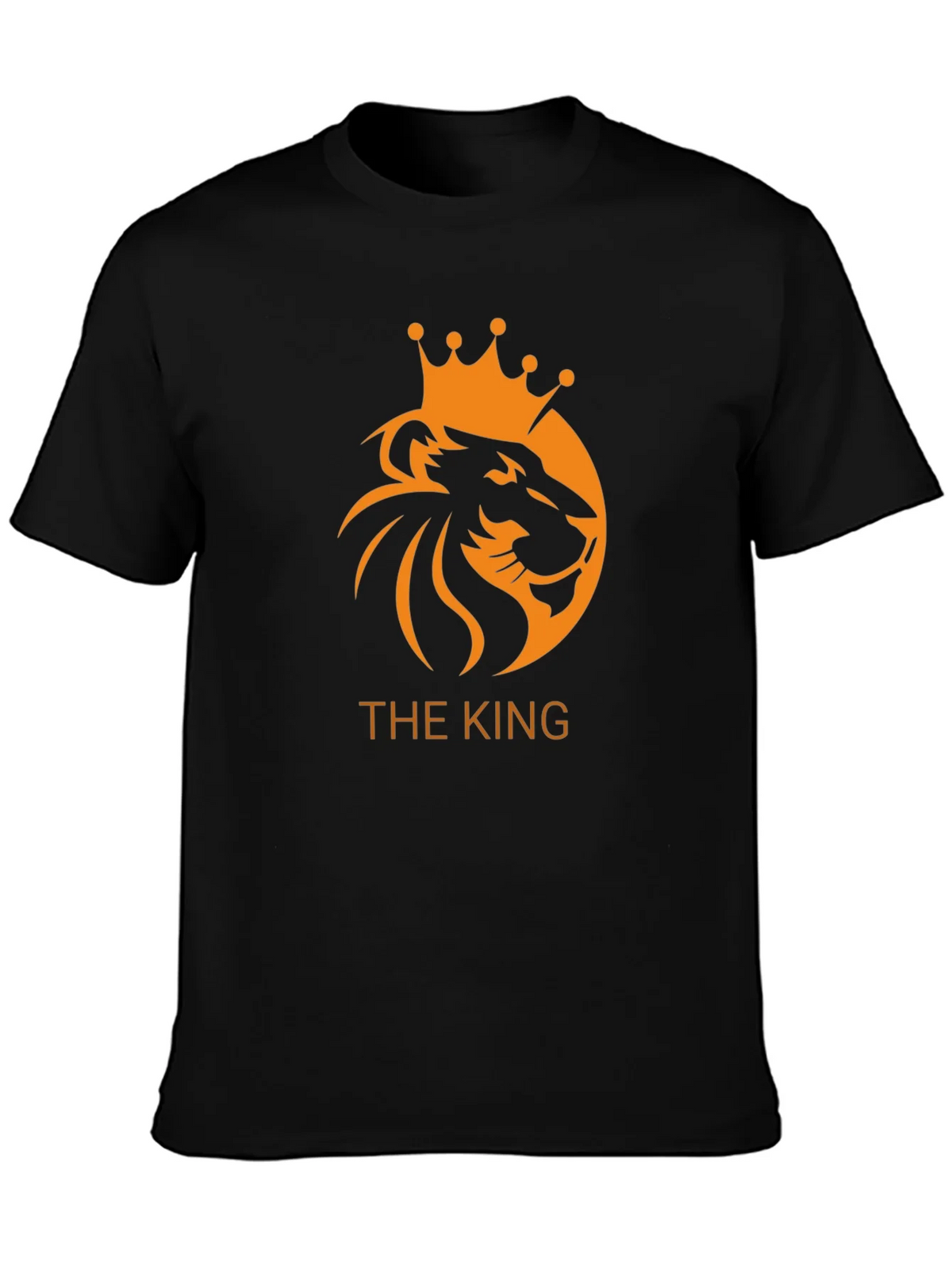 The King Lion Crown Graphic Black T-Shirt product image 2