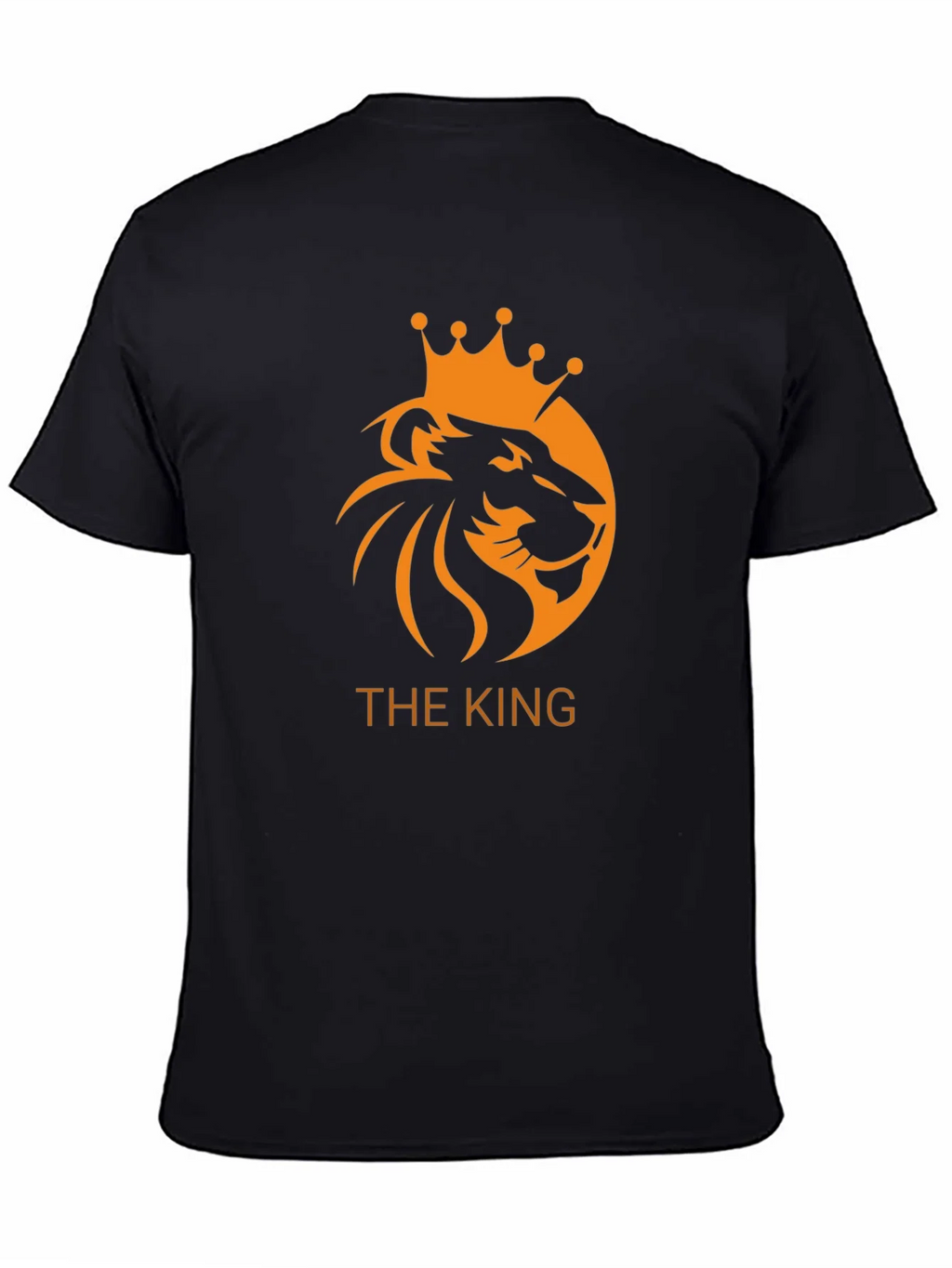 The King Lion Crown Graphic Black T-Shirt product image 3