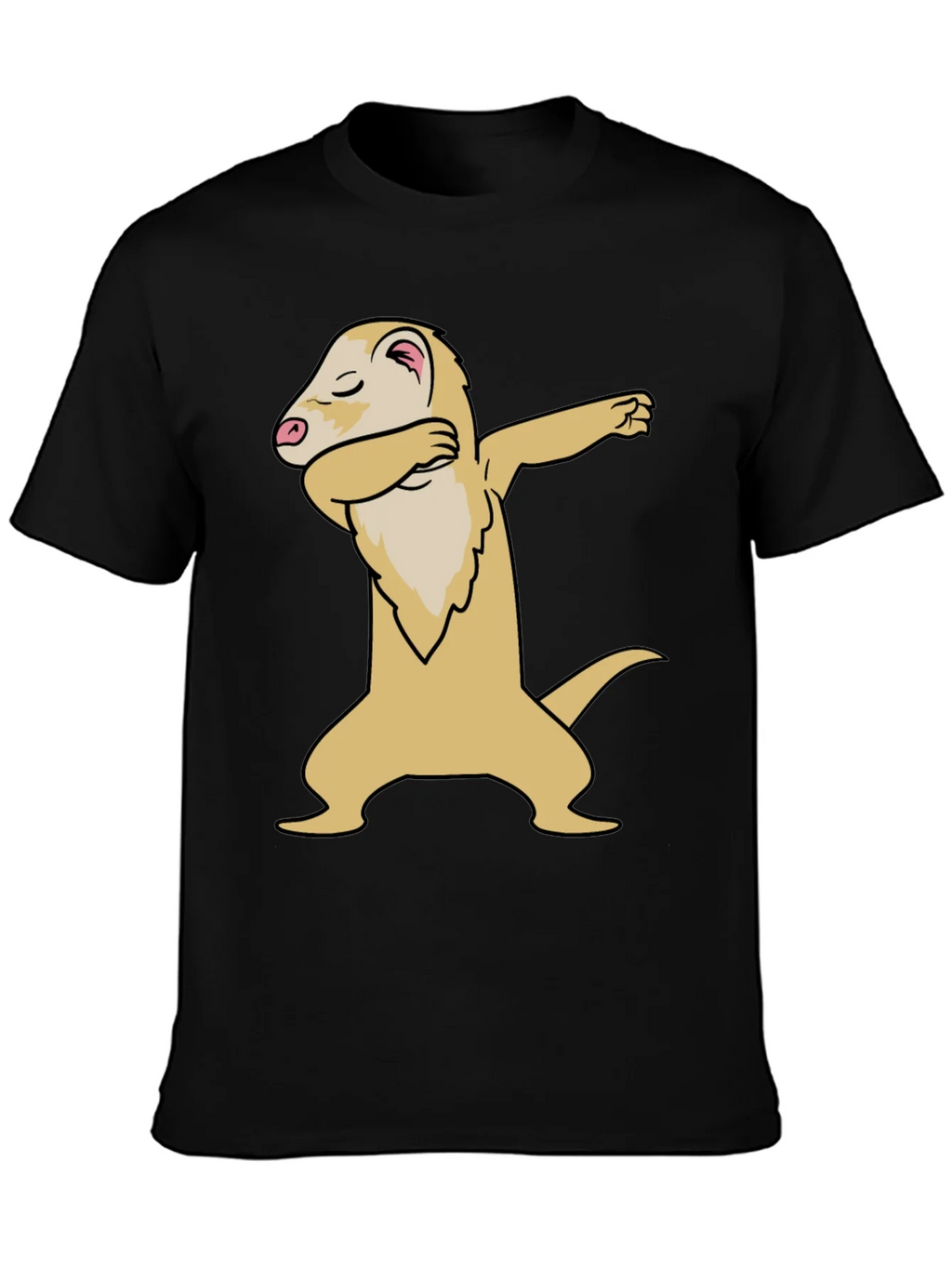Dabbing Ferret Graphic T-Shirt - Cool Animal Tee product image 3